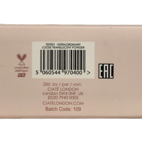 SOLD - Ciate London Extraordinary Translucent Loose Setting Powder .52 OZ New - Picture 6 of 6